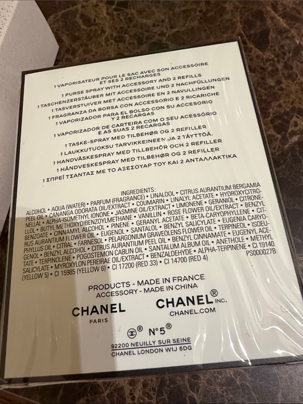 CHANEL N°5 Eau de Parfum Refillable Purse Spray (3 x 7ml) - Picture 7 of 9